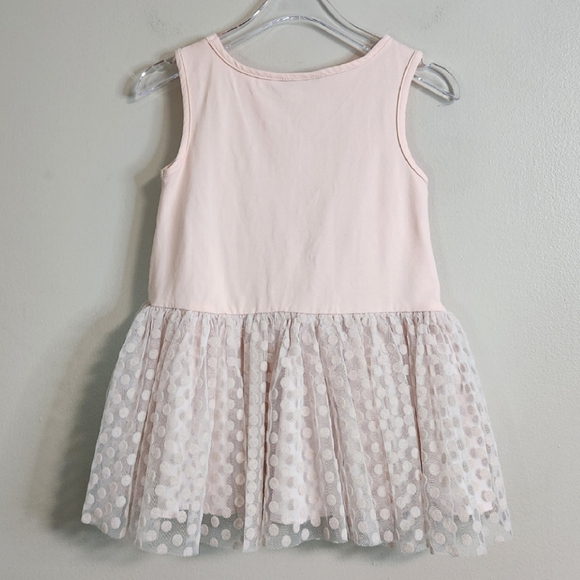 Pippa & Julie Girls Pink Tulle Polka Dotted Tunic Tank ~ EUC - Picture 2 of 7